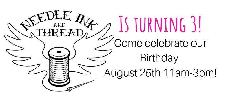 Needle, Ink and Thread turns three