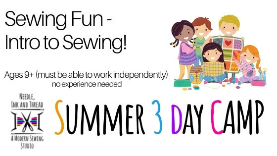 3 Day Summer Camp – Sewing Basics
